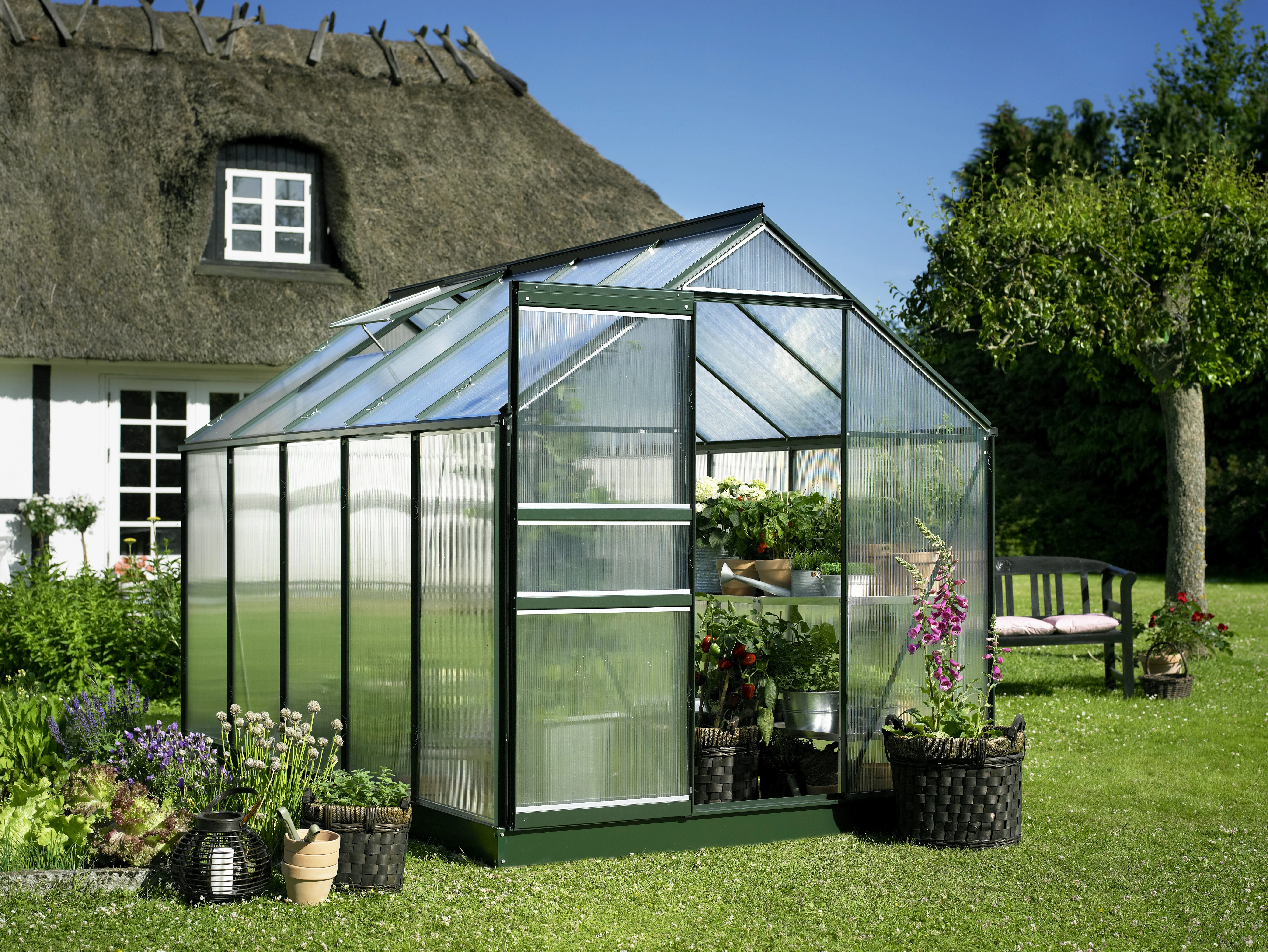 Royal Well Tuinkas Popular 106 Polycarbonaat Groen - Afbeelding 1